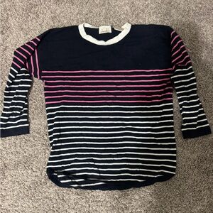 EP Pro Navy and Pink Striped Sweater